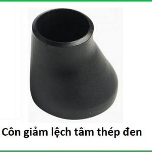 côn giảm lệch tâm thép đen