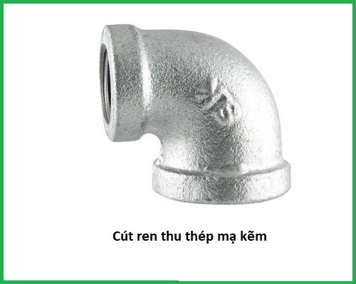 cút ren thu thép mạ kẽm