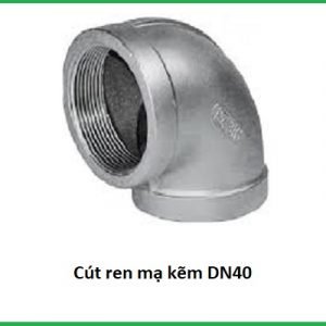 Cút ren mạ kẽm dn40