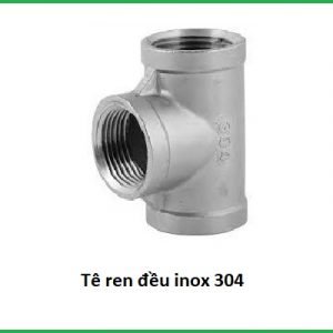 Tê ren đều inox 304