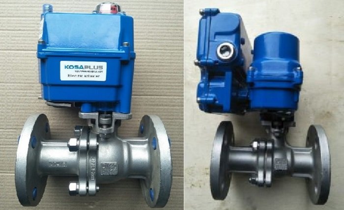 Van bi mặt bích điều khiển điện ON/OFF và tuyến tính