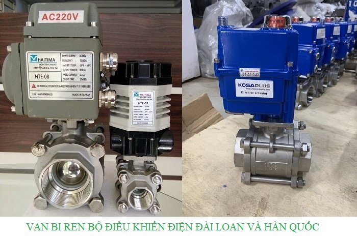 Hình ảnh van bi lắp ren điều khiển điện